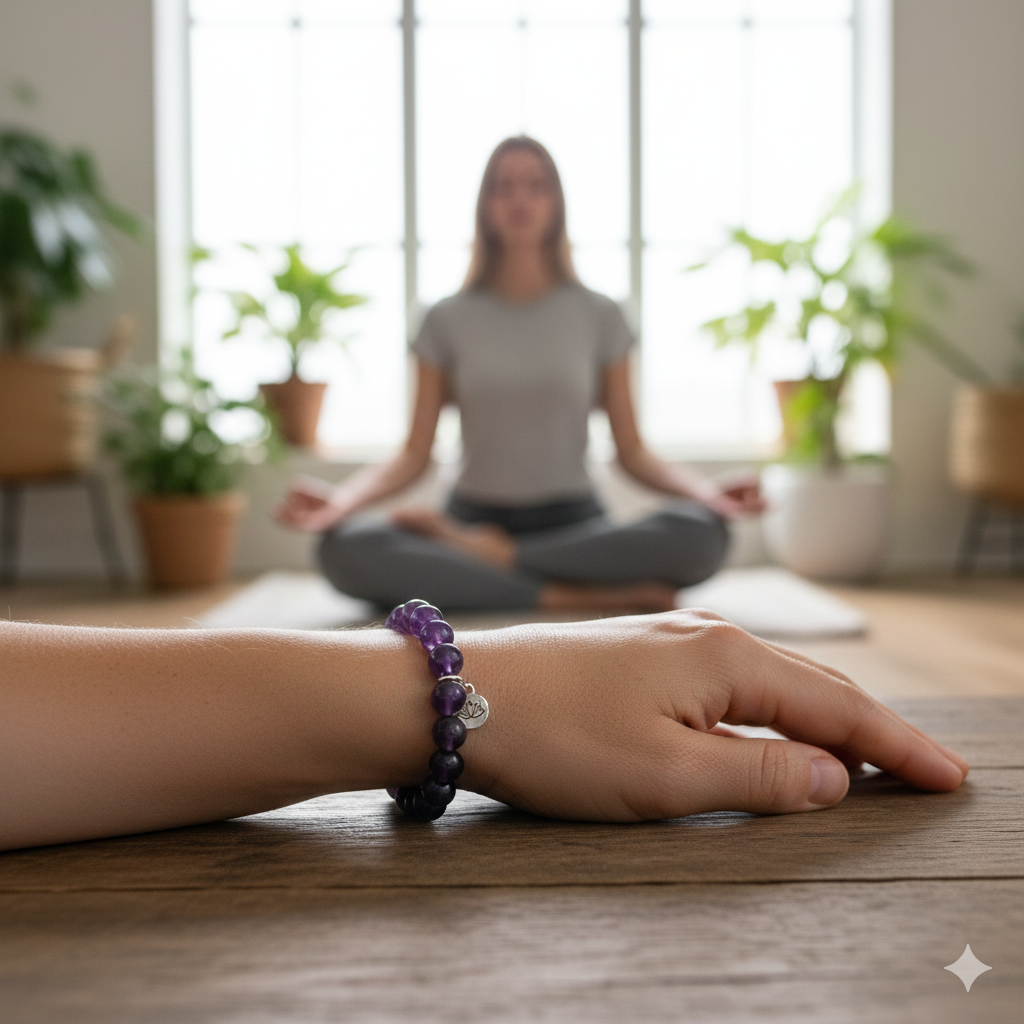 Amethyst Beads Bracelet