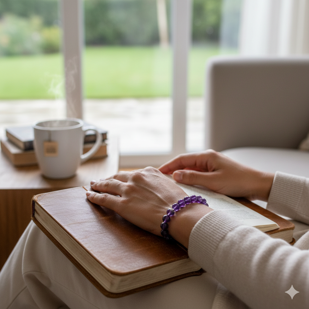 Amethyst Beads Bracelet